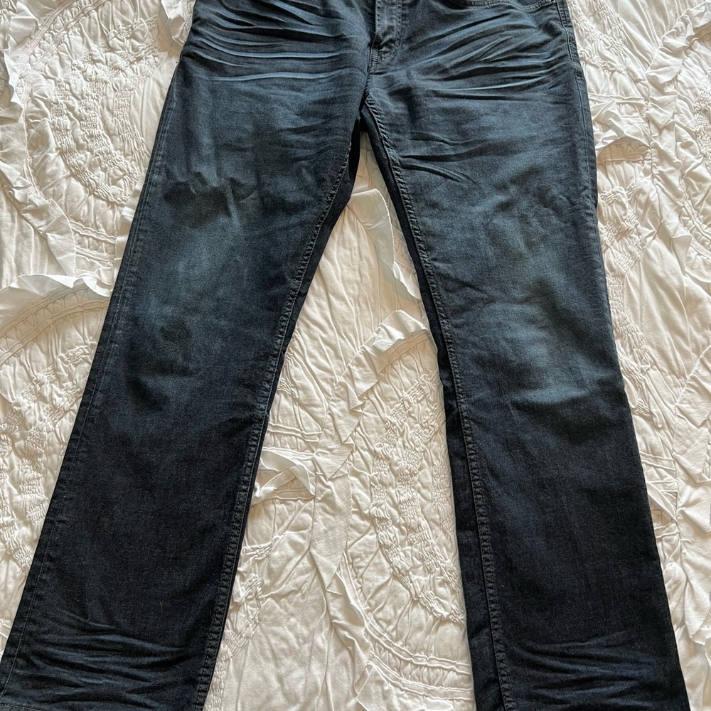 Buffalo David Bitton dark Straight Denim Jeans 34x32